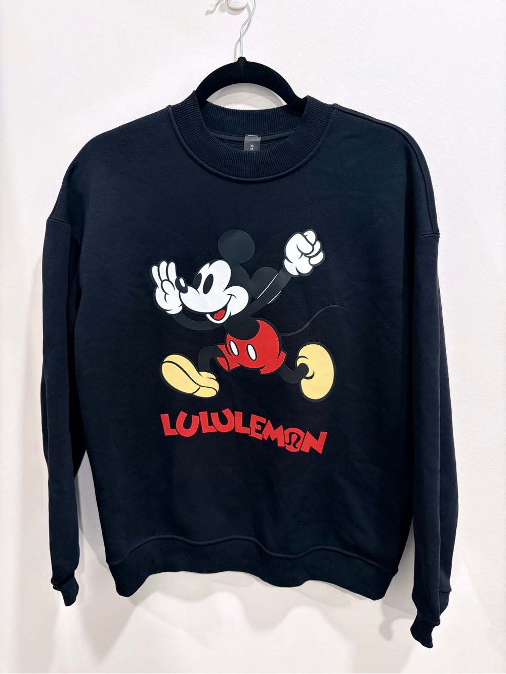 Disney × Lululemon Mickey Mouse Sweatshirt - Black / Size XS